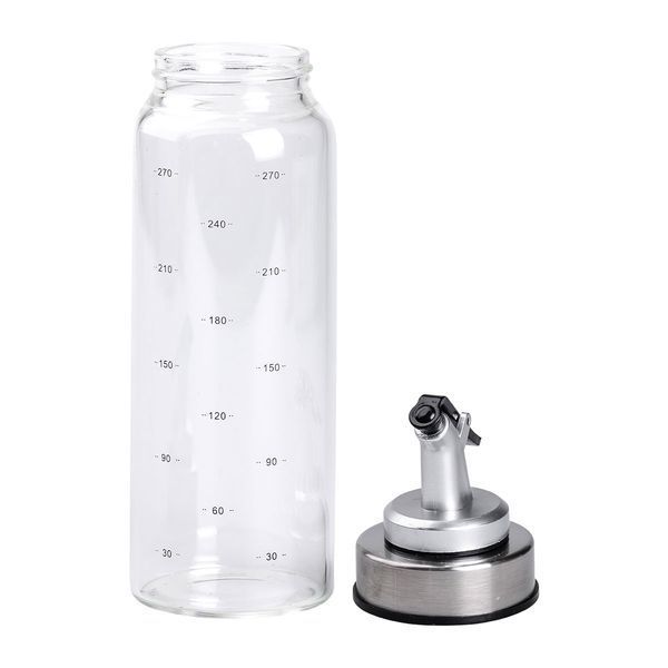 Пляшка для олії та оцту з дозатором 350 мл скляна LU-HP-1348 фото