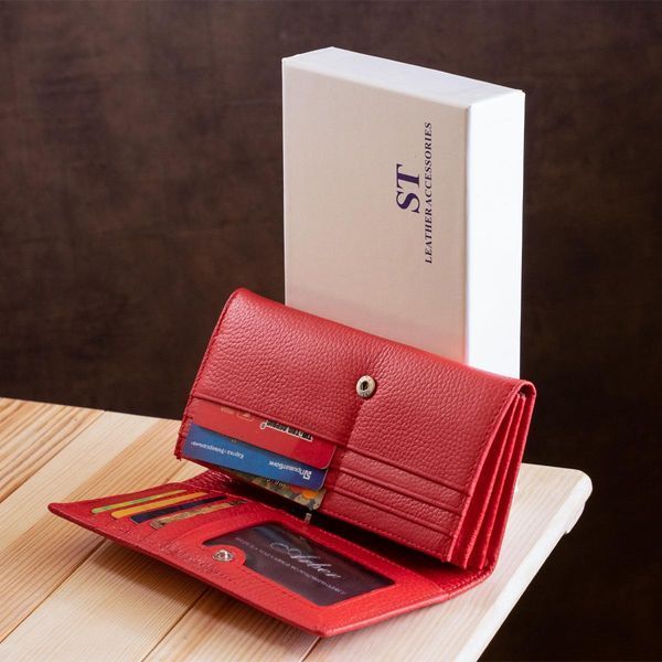Кожаный женский кошелек ST Leather 18858 Красный b18858 фото