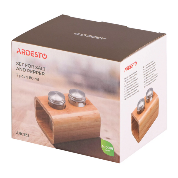 Набор для соли и перца 3 предмета Ardesto Midori IP-AR0933 фото