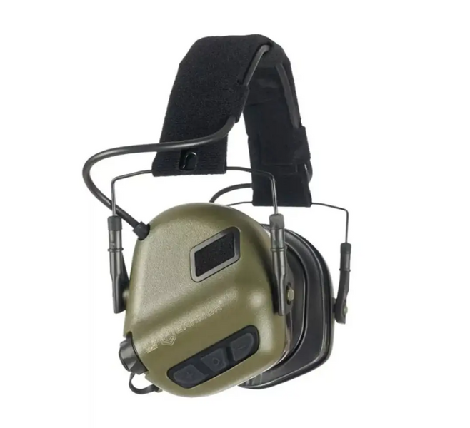 Активні захисні навушники Earmor M31 Plus з кріпленням Чебурашка Earmor M16A (Оливковий) L718145 фото
