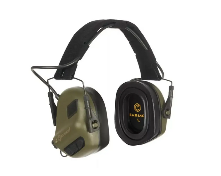 Активні захисні навушники Earmor M31 Plus з кріпленням Чебурашка Earmor M16A (Оливковий) L718145 фото