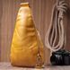 Женская сумка из экокожи с акцентом на текстильную лямку Vintage 22775 Желтая b22775 фото 10