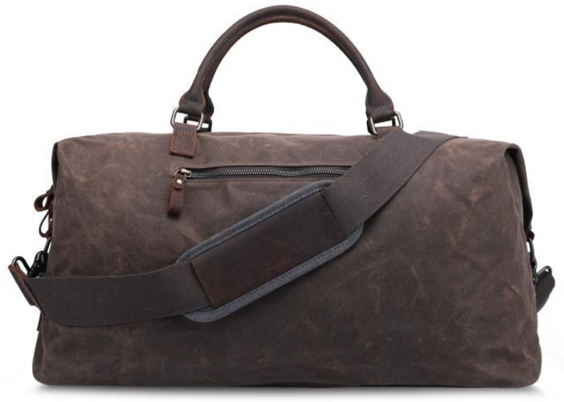 Дорожная сумка текстильная Vintage 20058 Коричневая 54х32х27 см b20058 фото