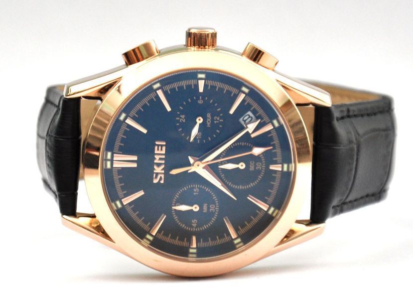 Чоловічий годинник Skmei Prestige 9127 Black класичні L158161 фото