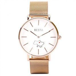 Годинник наручний класичний Besta Love UA Rosegold L703052 фото