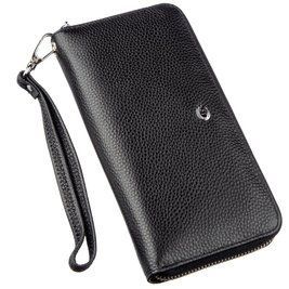 Изящный женский кошелек-клатч ST Leather 18852 Черный b18852 фото