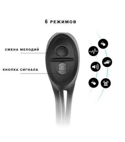 Вело ліхтар + комп'ютер + дзвінок XA-585-T6+2LED micro USB вбудований акумулятор (4 режими) L58503 фото