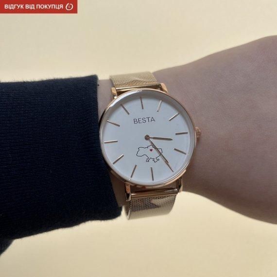 Годинник наручний класичний Besta Love UA Rosegold L703052 фото