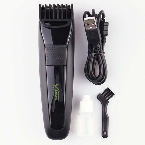 Машинка акумуляторна для стрижки VGR V-015 (Чорний) L01500 фото