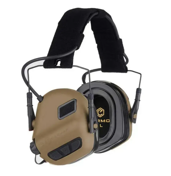 Активні захисні навушники Earmor M31 Plus із кріпленням Чебурашка Earmor M16A (Койот) L7181451 фото