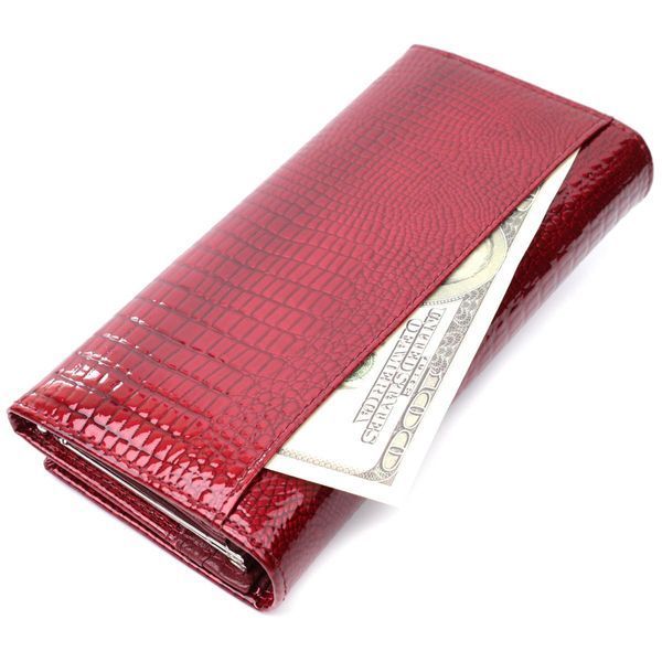 Кошелек для женщин из натуральной лакированной кожи ST Leather 22680 Красный b22680 фото