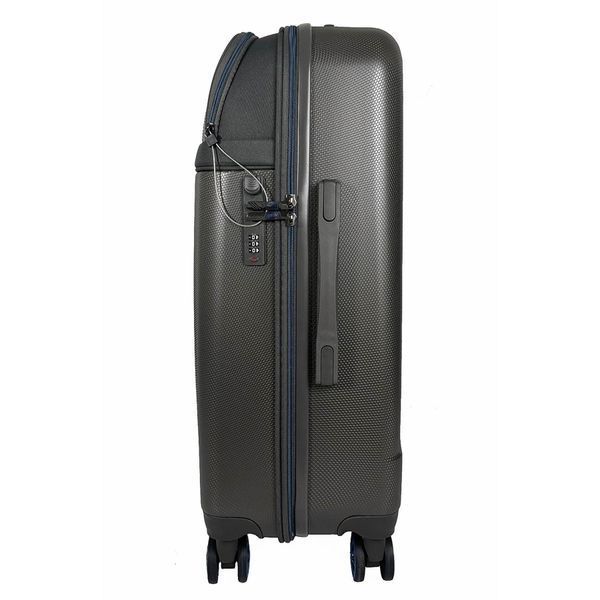 Валіза Semi Line 24" (M) Dark Brown/Blue Line (T5736-2) DDAS303804 фото