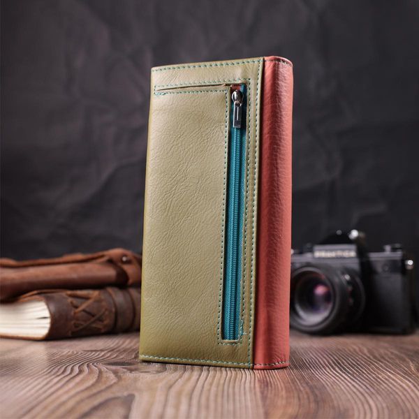 Практичний гаманець для жінок з натуральної шкіри ST Leather 22520 Різнокольоровий b22520 фото