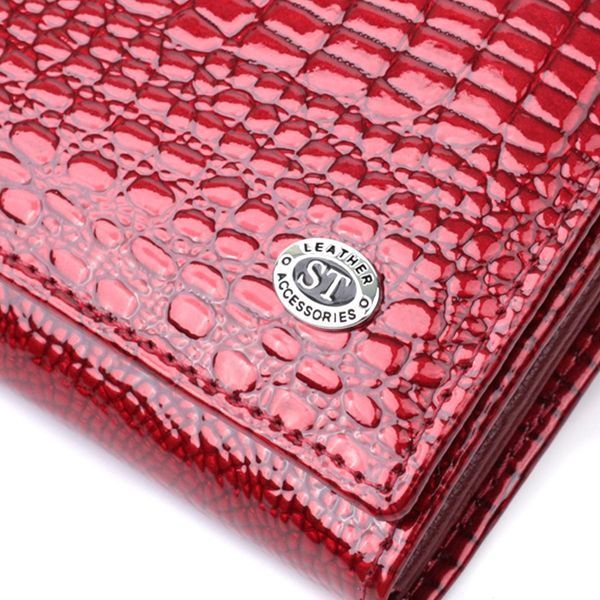 Кошелек для женщин из натуральной лакированной кожи ST Leather 22680 Красный b22680 фото