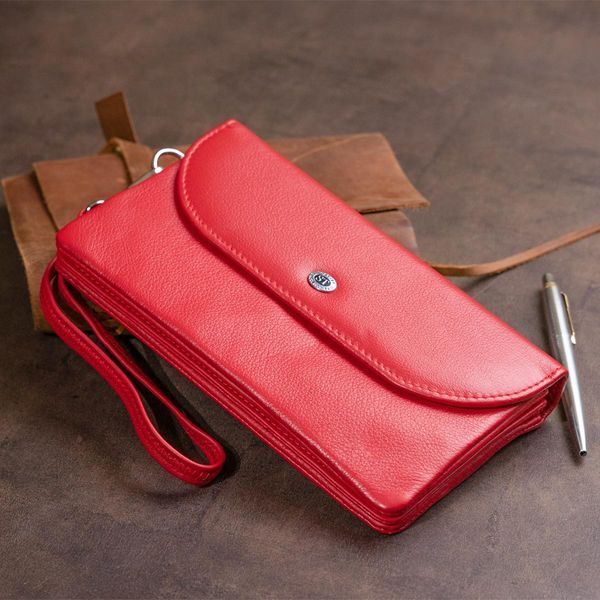 Клатч из кожи женский ST Leather 19321 Красный b19321 фото