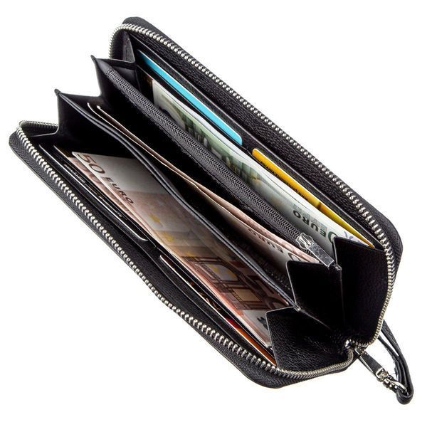 Изящный женский кошелек-клатч ST Leather 18852 Черный b18852 фото