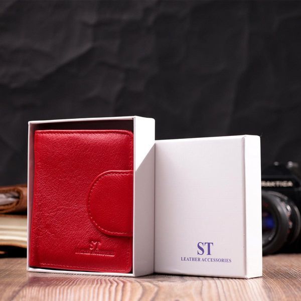 Женский кошелек вертикального типа из натуральной кожи ST Leather 22453 Красный b22453 фото