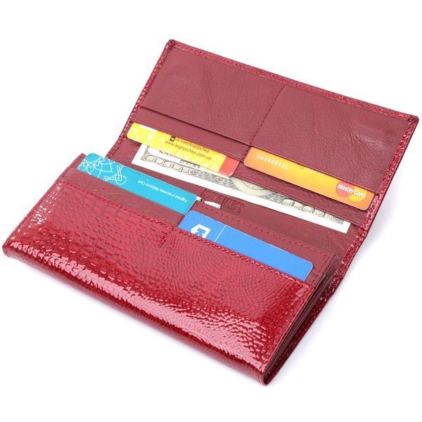 Кошелек для женщин из натуральной лакированной кожи ST Leather 22680 Красный b22680 фото