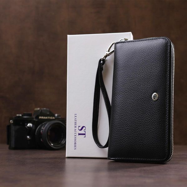 Изящный женский кошелек-клатч ST Leather 18852 Черный b18852 фото