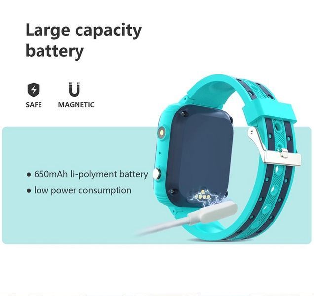 Дитячий наручний розумний годинник Smart Baby Watch LT21 з GPS Синій L9006830 фото