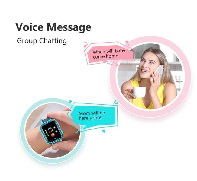 Дитячий наручний розумний годинник Smart Baby Watch LT21 з GPS Синій L9006830 фото