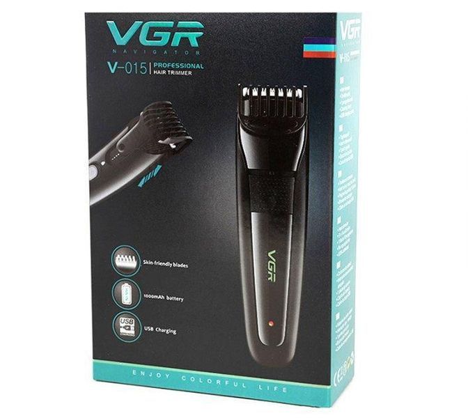 Машинка акумуляторна для стрижки VGR V-015 (Чорний) L01500 фото