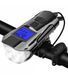 Вело ліхтар + комп'ютер + дзвінок XA-585-T6+2LED micro USB вбудований акумулятор (4 режими) L58503 фото 1