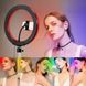 Светодиодная кольцевая лампа MJJ-36 см USB LED RGB с держателем для телефона L900259 фото 2