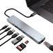 Универсальный USB концентратор для MacBook на 8-Port USB TypeC 3.0 Mini Hub SD, TF, RJ 45 L900849 фото 4