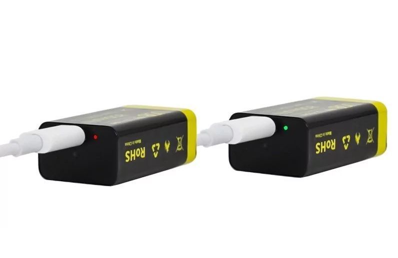 Акумулятор Крона 850mAh 9v USB (Чорний) L707835 фото
