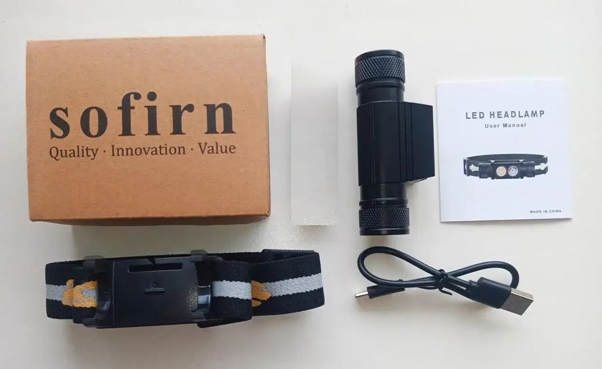 Налобний ліхтар Sofirn H25LR із синім світлом 800лм USB-C (без акумулятора) L718295 фото