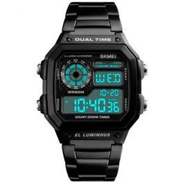 Чоловічий годинник Skmei 1335 Ripple Black L133593 фото