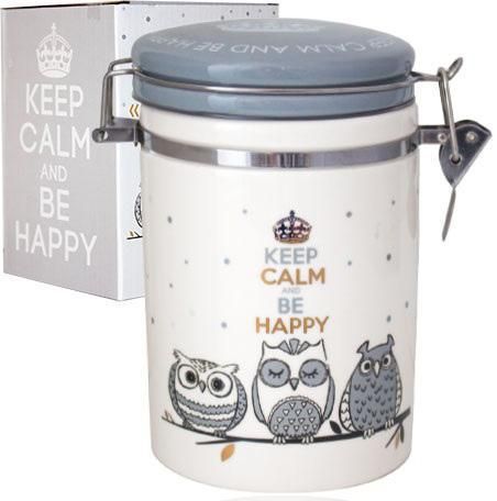 Банка керамическая Be Happy &laquo;Совушки&raquo; 1.2 л, крышка с защелкой ST-631-18 фото