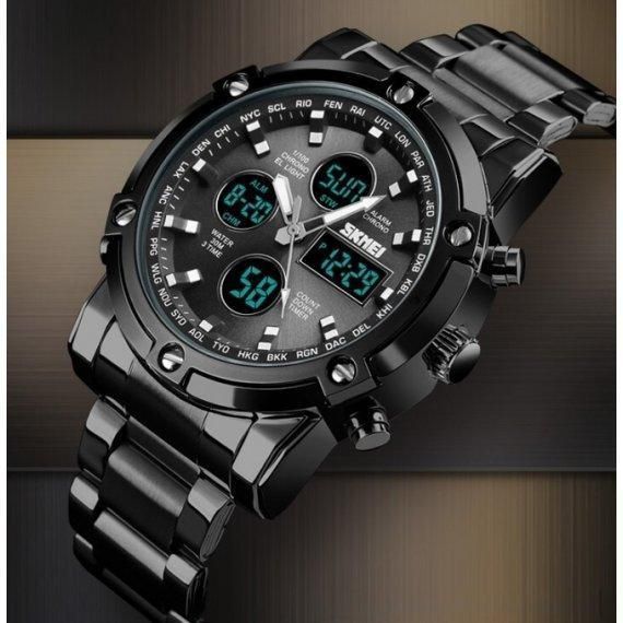 Мужские наручные часы Skmei Molot Limited AllBlack (Черный) L120905 фото
