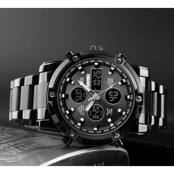 Мужские наручные часы Skmei Molot Limited AllBlack (Черный) L120905 фото
