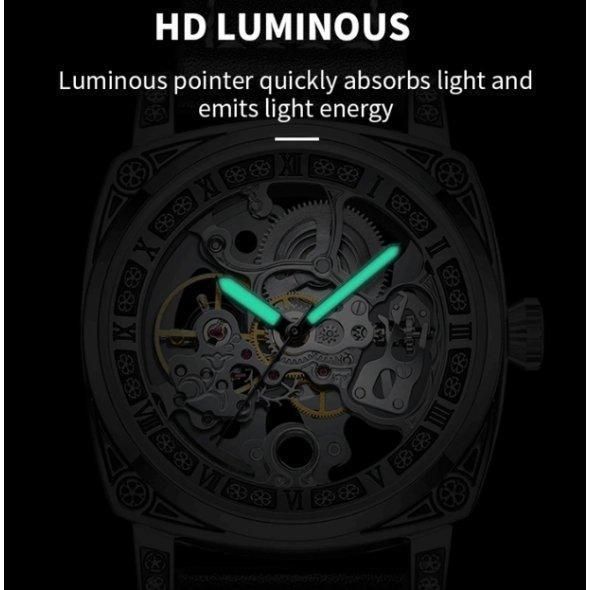 Чоловічий класичний механічний годинник WishDoIt Baron L70117 фото