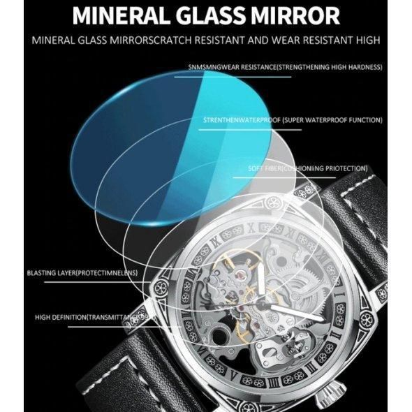 Чоловічий класичний механічний годинник WishDoIt Baron L70117 фото