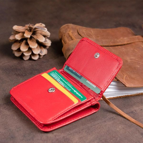Маленький кошелек на кнопке женский ST Leather 19239 Красный b19239 фото