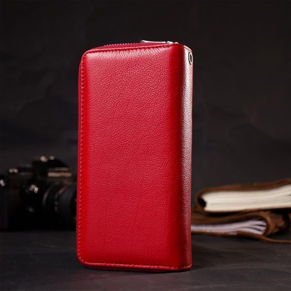 Жіночий гаманець-клатч із двома відділеннями на блискавках ST Leather 19430 Червоний b19430 фото