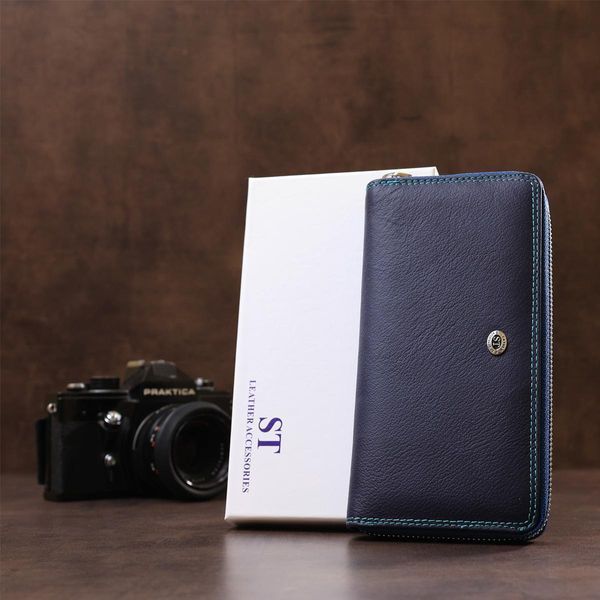 Кошелек женский ST Leather 18375 (SB71) на молнии Синий b18375 фото