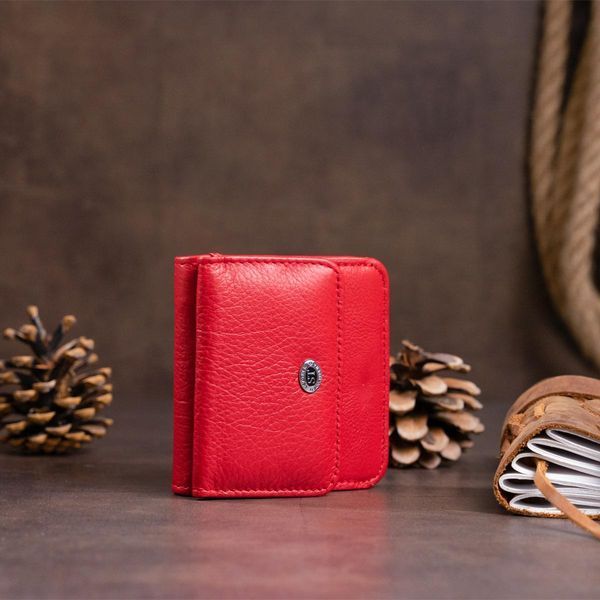 Маленький кошелек на кнопке женский ST Leather 19239 Красный b19239 фото