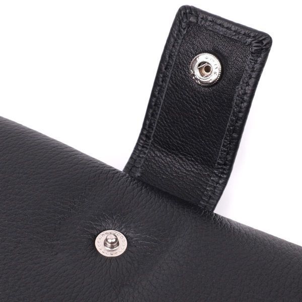 Жіночий вертикальний гаманець-клатч із натуральної шкіри ST Leather 22537 Чорний b22537 фото