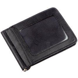 Кожаный мужской зажим на магните ST Leather 18937 Черный b18937 фото