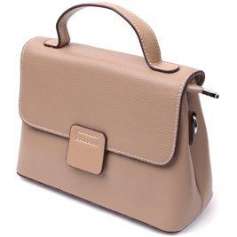 Жіноча сумка сетчел з натуральної шкіри Vintage 22292 Бежева b22292 фото