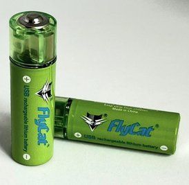 Акумулятор USB FluCat AA 1.5V 1450 mAh 2 шт. в комплекті L900702 фото