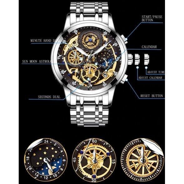 Чоловічий кварцовий класичний годинник WishDoIt Baks L700216 фото