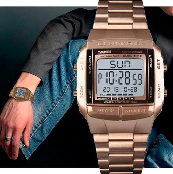 Спортивний годинник Skmei Illuminator Рожевий L138104 фото