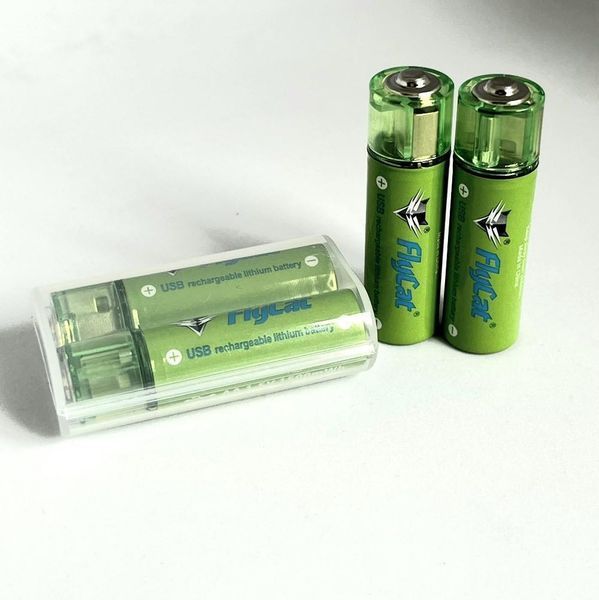 Аккумуляторы USB FluCat AA 1.5V 1450 mAh 2 шт. в комплекте L900702 фото