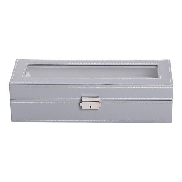 Скринька для наручного годинника 30&times;11&times;8 см з еко шкіри на 6 відсіків LU-HP-5-3 фото