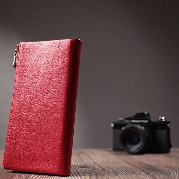Портмоне для женщин с блоком для карт из натуральной кожи ST Leather 22699 Красный b22699 фото
